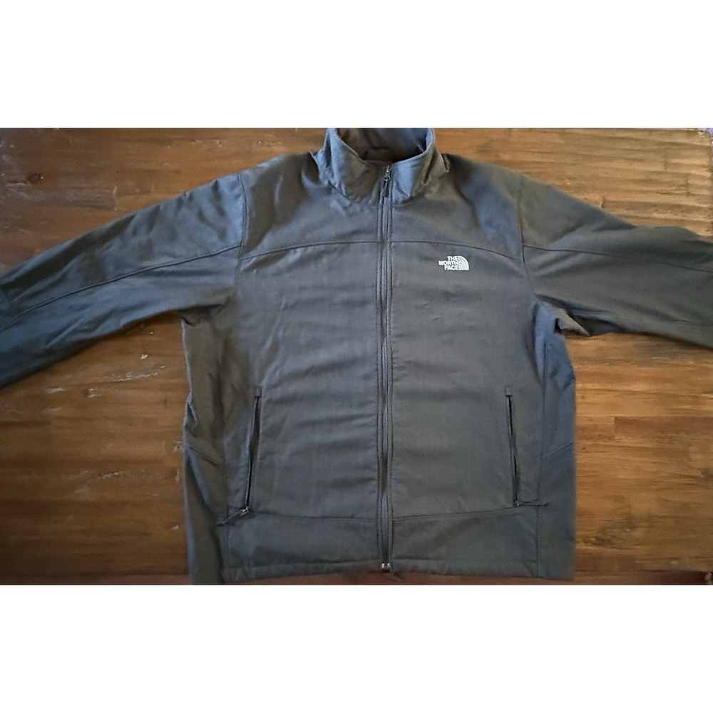 The North Face Apex ClimateBlock Softshell Jacket Men's XXL Gray Full Zip